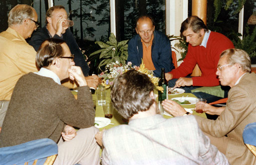 MC7: Excellent food, Stendahl Sr, T.Ek, T.Welander, P.Cox, Front J.Izos, J.Scheibel, G.Jensen